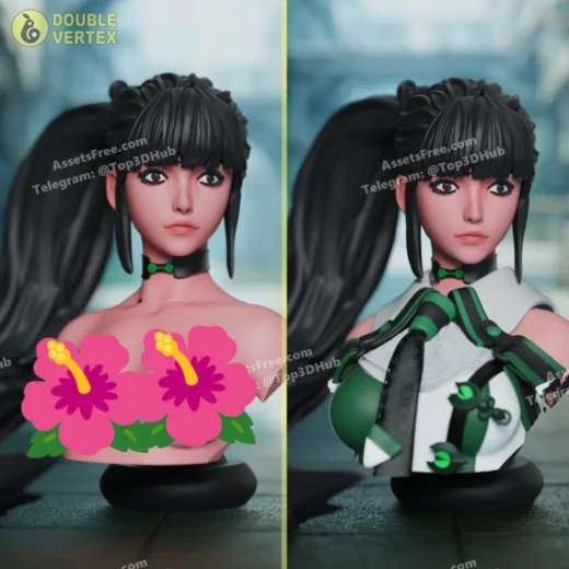 Double vertex eve stellar blade game bust figure