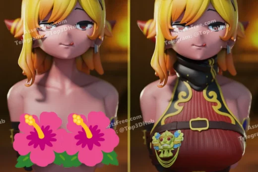 Double vertex kaela kovalskia hololive id vtuber bust figure