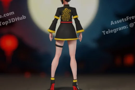 Double vertex qingzhu original character figure