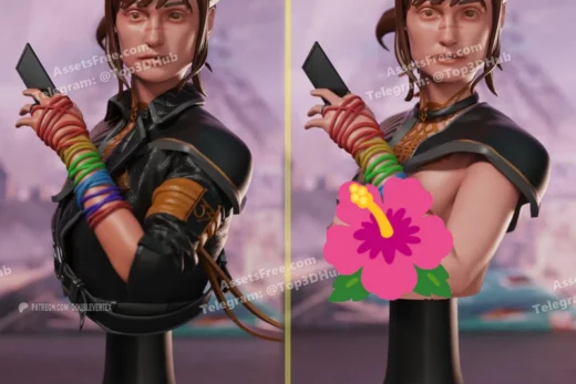 Double vertex sciel clair obscur expedition 33 bust figure