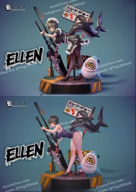 Ellen joe zenless zone zero nsfw