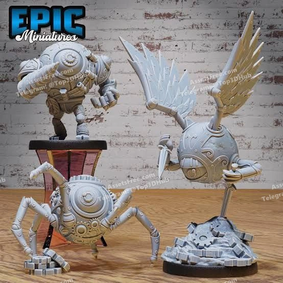 Epic Minis – Clockwork Mono Drones – STL 3D Print Model | AssetsFree.com Epic minis clockwork mono drones
