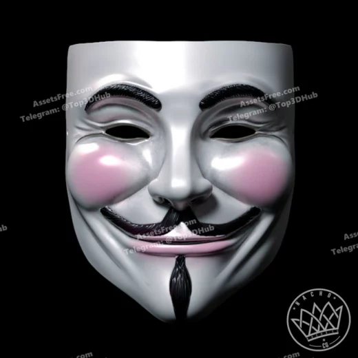 Fan art guy flawks mask from v for vendetta