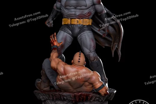 Fan art the dark knight v mutant leader statue