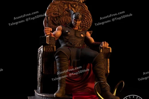 Fan art thor king of kings statue