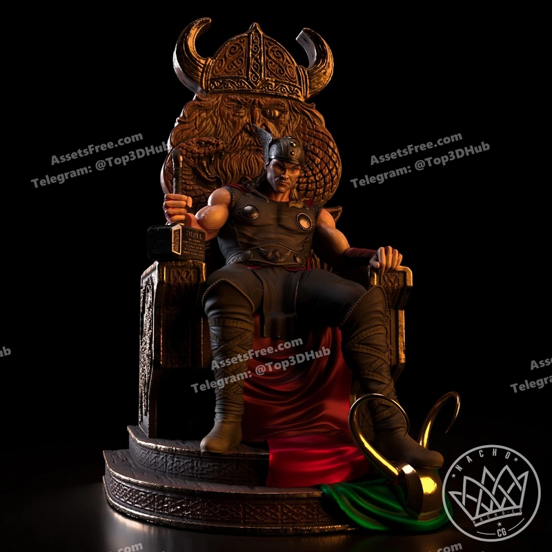 Fan art thor king of kings statue