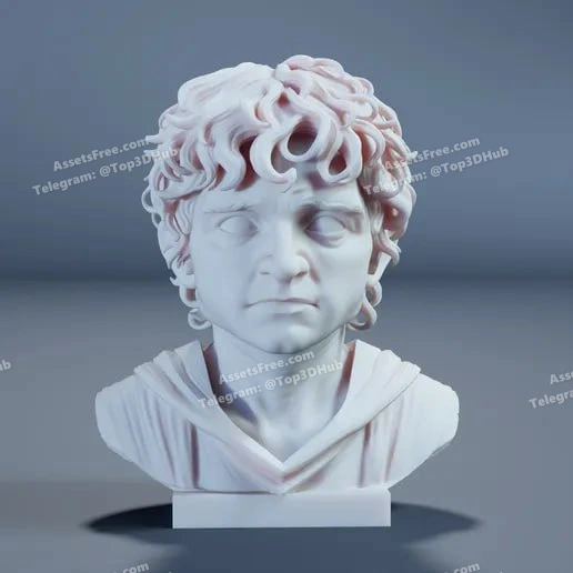 Frodo Bust – STL 3D Print Model | AssetsFree.com Frodo bust