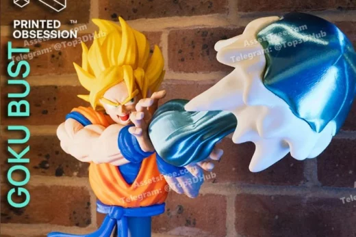 Goku bust kamehameha dbz fan art full color no ams