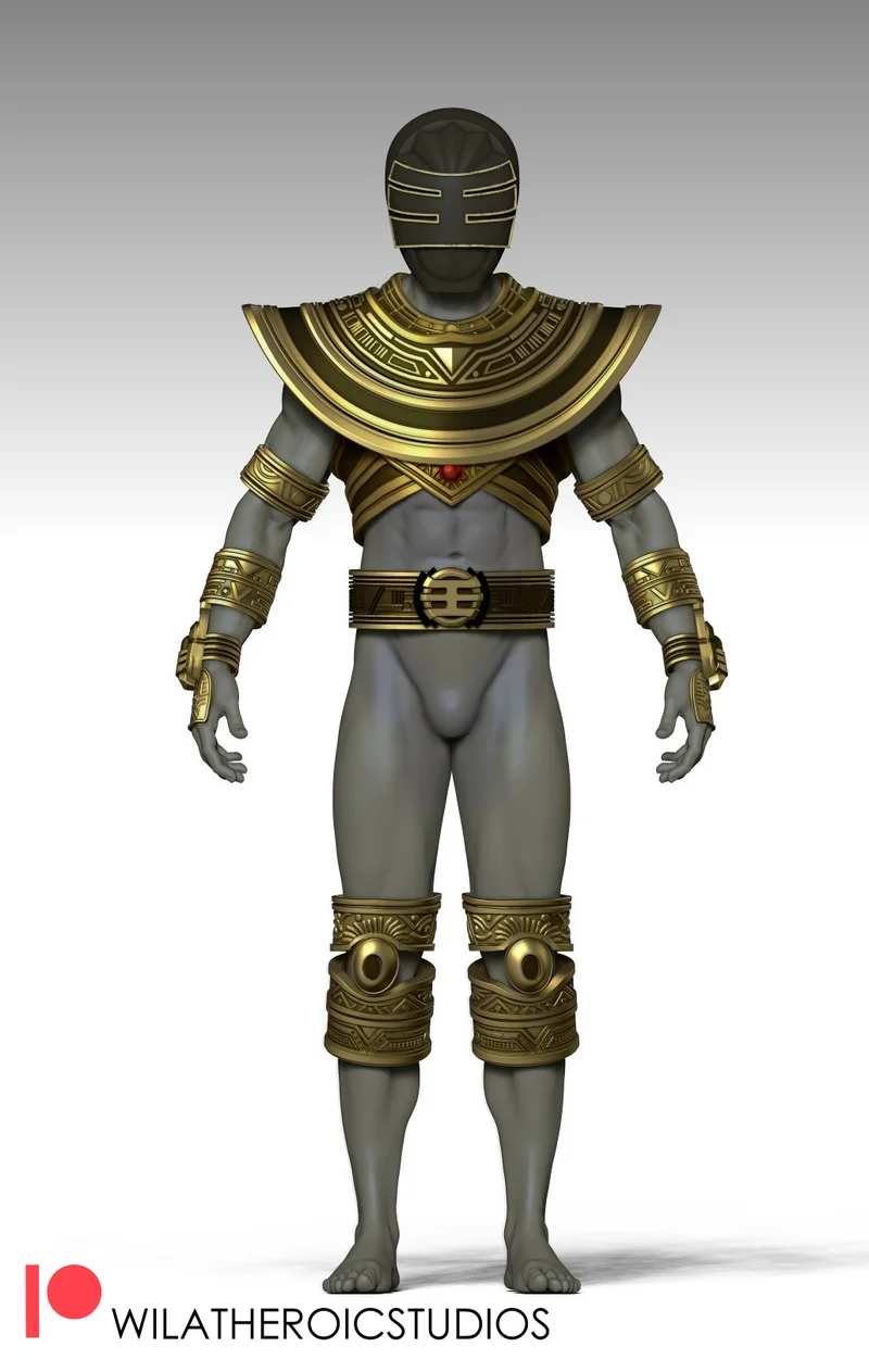 Gold Ranger Armor – STL 3D Print Model | AssetsFree.com Gold ranger armor