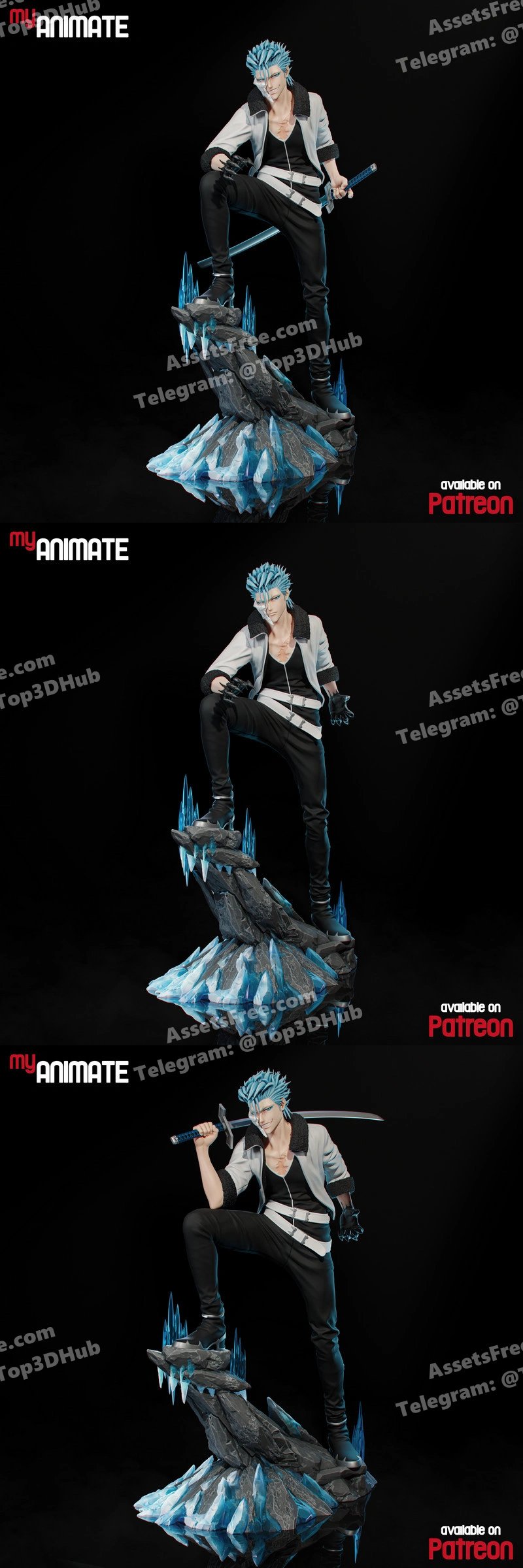 Grimmjow – STL 3D Print Model | AssetsFree.com Grimmjow
