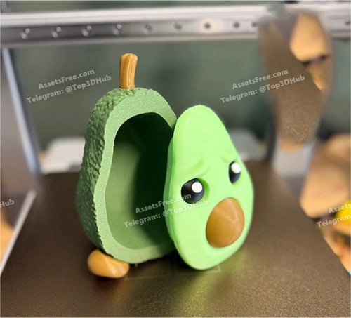 Hex3D_AnxiousAvacado_Container – STL 3D Print Model | AssetsFree.com Hex3d anxiousavacado container