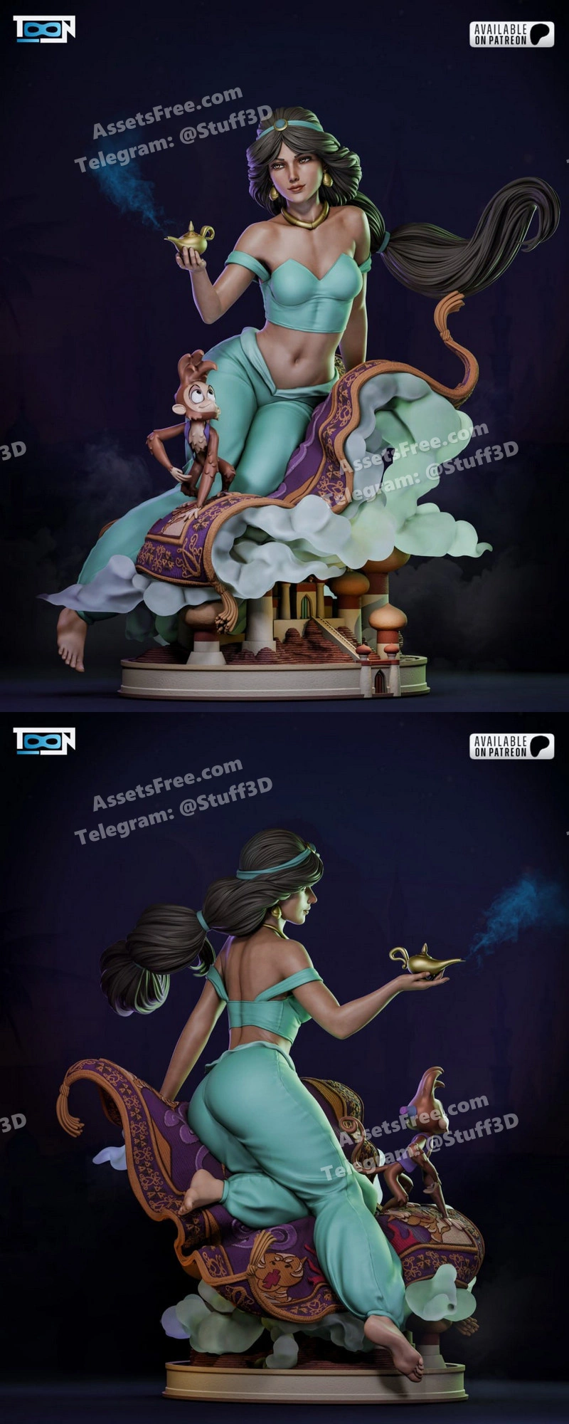 JASMIN 1 6 – STL 3D Print Model | AssetsFree.com Jasmin 1 6