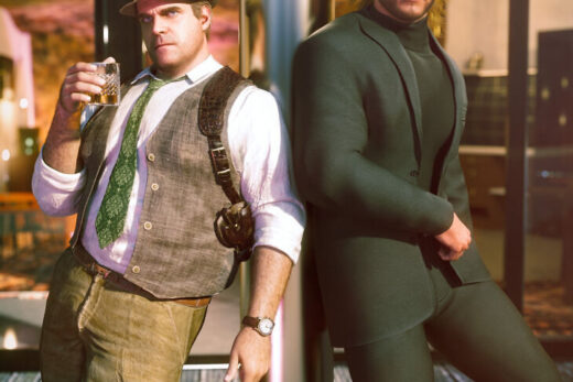 Jp dramatic lean poses for genesis 9 and 8 male