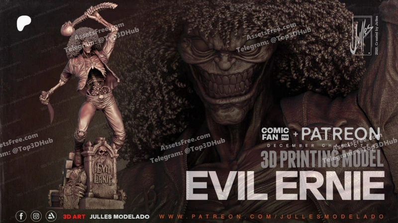 Jullesmodelado evil ernie print ok