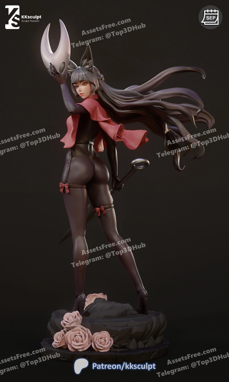 KKsculpt Figure – Hornet – Hollow Knight Silksong – Miyabi – STL 3D Print Model | AssetsFree.com Kksculpt figure hornet hollow knight silksong miyabi