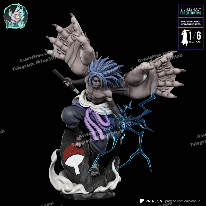Kaidan – Sasuke Uchiha Evil – STL 3D Print Model | AssetsFree.com Kaidan sasuke uchiha evil