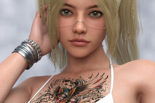 L3d tattoou – inked chest for genesis 9