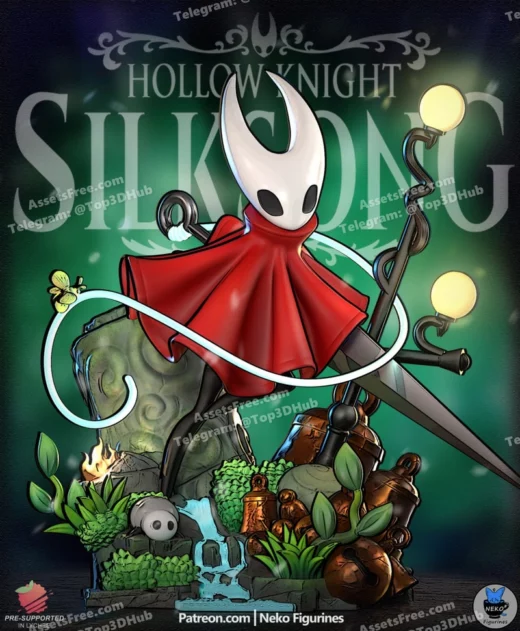 Neko figurines hornet (hollowknight silksong)