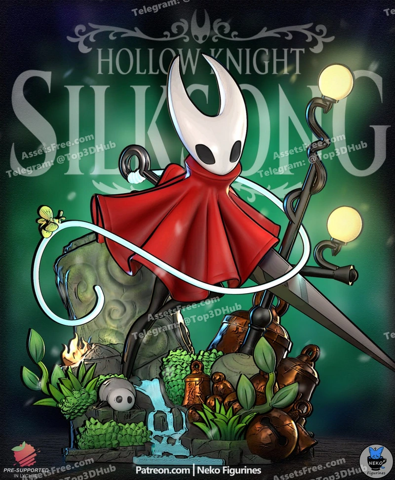 Neko figurines hornet (hollowknight silksong)