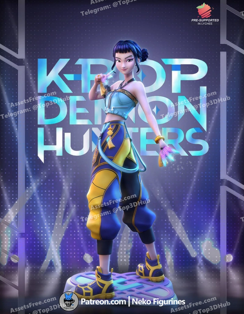 Neko Figurines – Zoey (Kpop Demon Hunters) – STL 3D Print Model | AssetsFree.com Neko figurines zoey (kpop demon hunters)