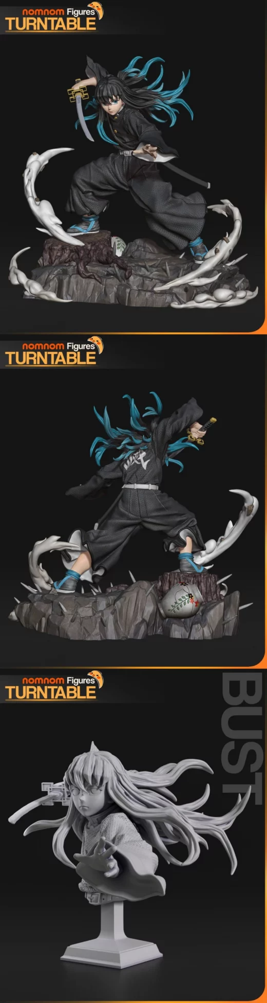 Nomnom figures muichiro demon slayer