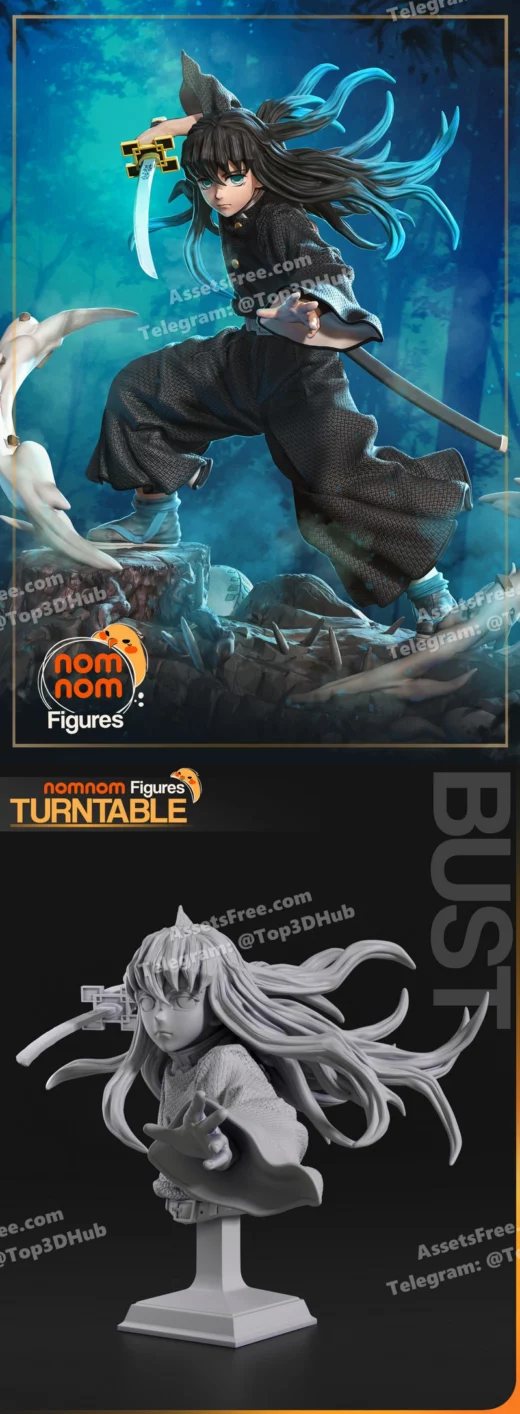 Nomnom figures muichiro demon slayer