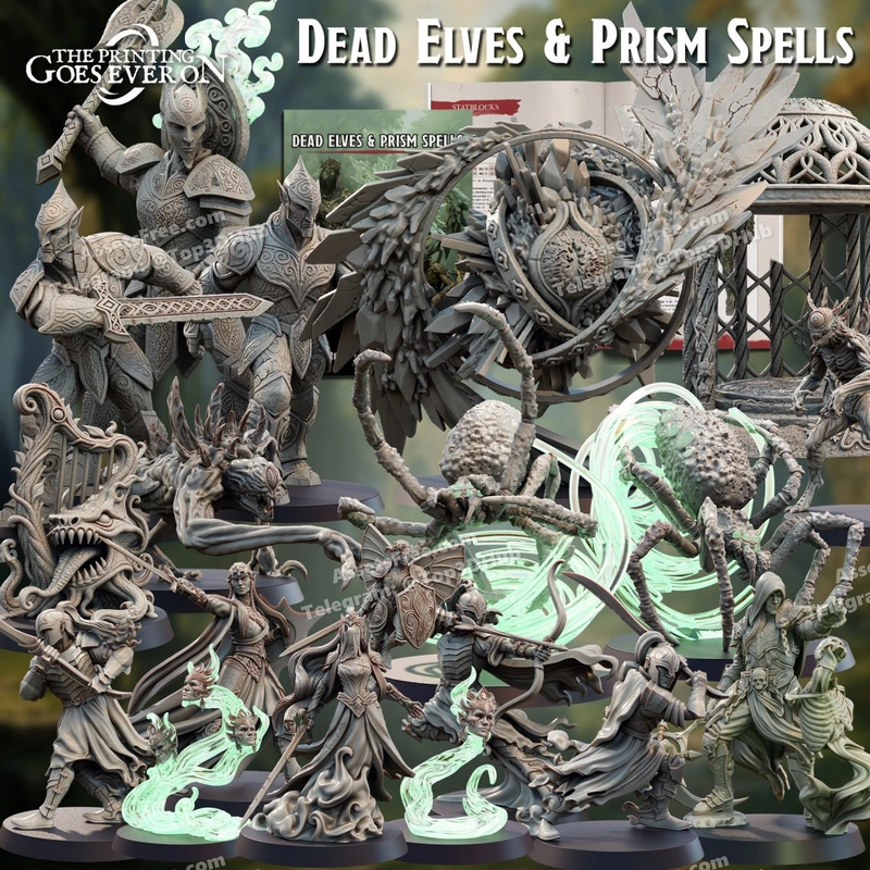 Printing goes ever on august 2025 dead elves and prism spells full