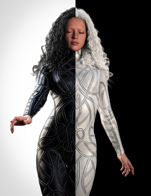 Psikodelia bodysuit hd outfit for genesis 9