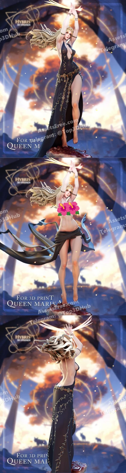 Queen marika hybris 3d studios