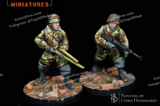 Rkx miniatures fallschirmjager flamethrower
