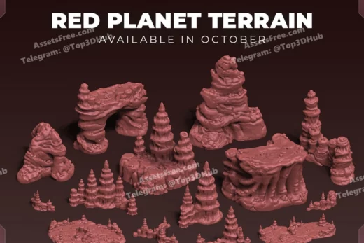 Red planet terrain ar221