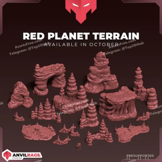 Red planet terrain ar221