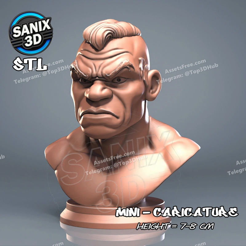 SANIX_Mini_Mike Tyson – STL 3D Print Model | AssetsFree.com Sanix mini mike tyson