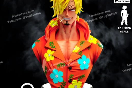 Sanji bust stl