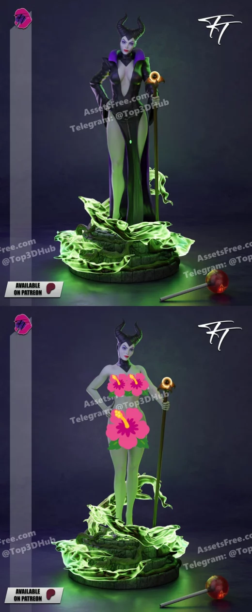 Stl patreon trick or treat maleficent1