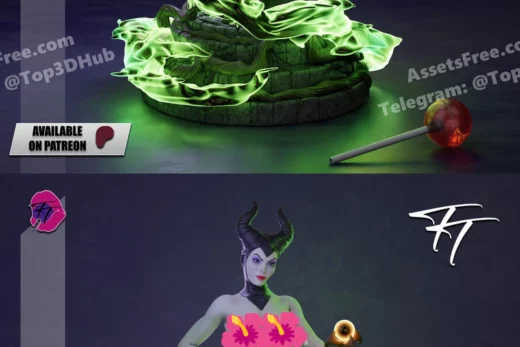 Stl patreon trick or treat maleficent1