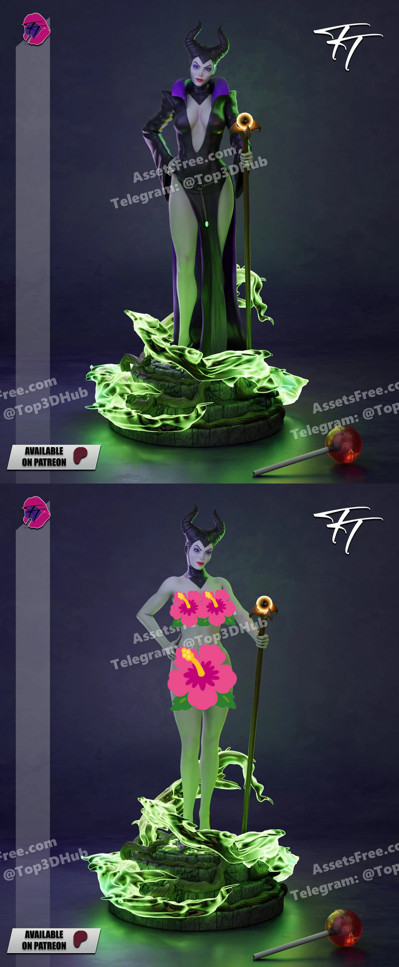 Stl patreon trick or treat maleficent1