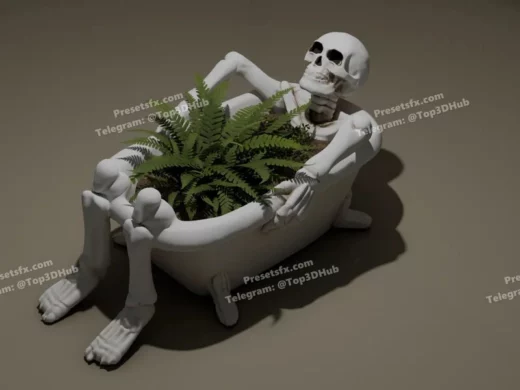 Skeleton s+bath+time stls