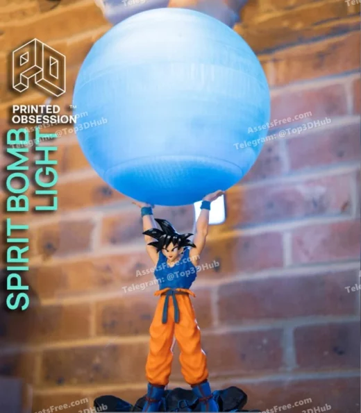 Spirit bomb light dragon ball z fan art