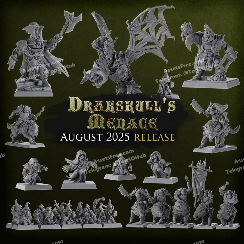 Titan Forge – August 25 Drakskull’s Menace – STL 3D Print Model | AssetsFree.com Titan forge august 25 drakskull's menace