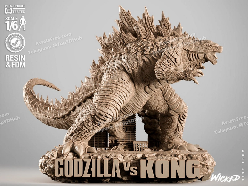 Wicked godzilla sculpture