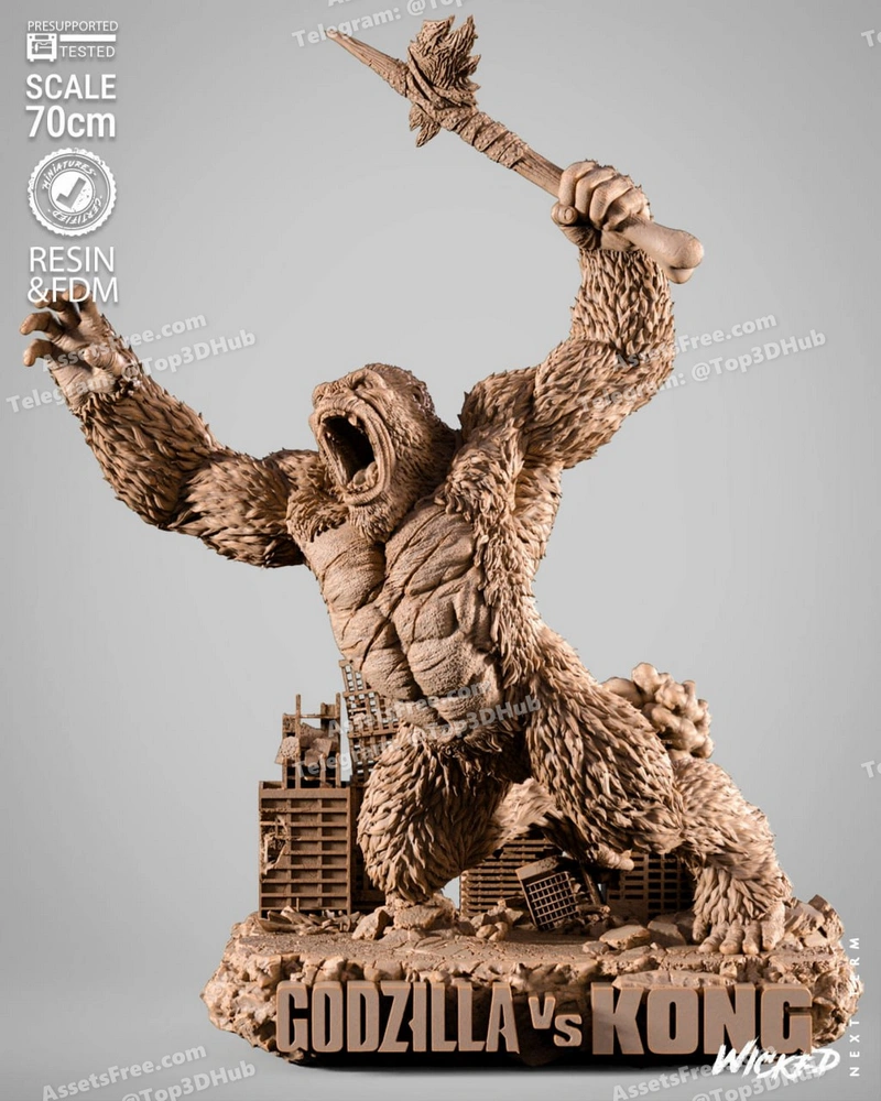 Wicked kong sculpture