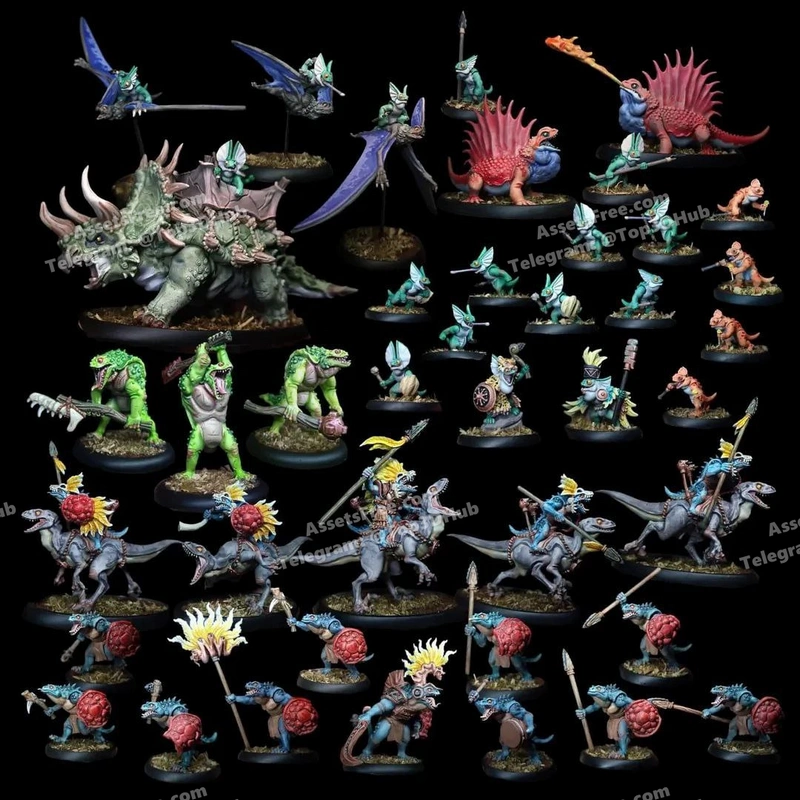 Warp Miniatures – 2025-06-07 – The Saurian Host (cplt) – STL 3D Print Model | AssetsFree.com Warp miniatures 2025 06 07 the saurian host (cplt)