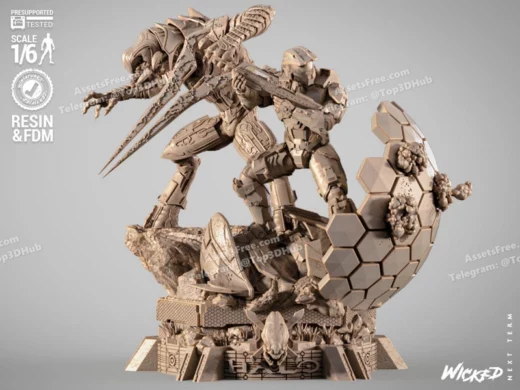 Wicked halo diorama