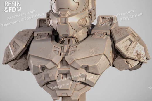 Wicked masterchief portrait bust