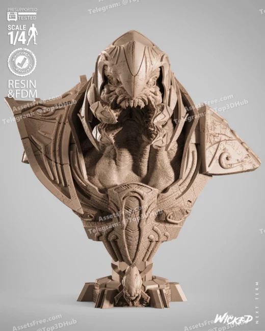 Wicked the arbiter portrait bust