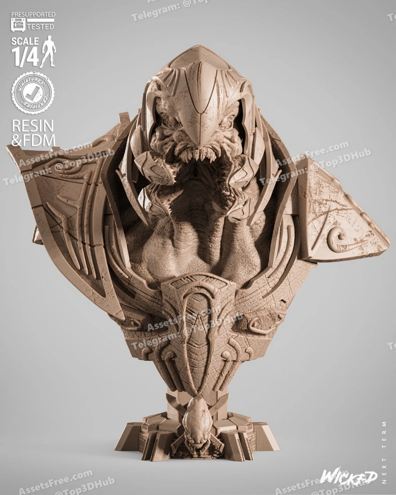 Wicked the arbiter portrait bust