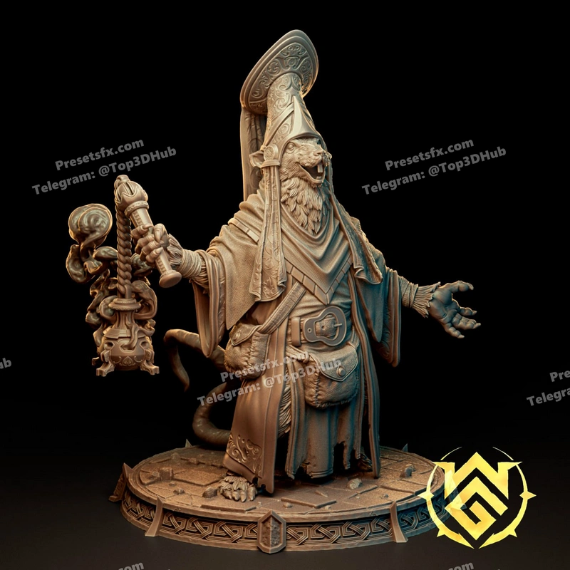 Witchguild – The Bishop of Rats – STL 3D Print Model | AssetsFree.com Witchguild the bishop of rats