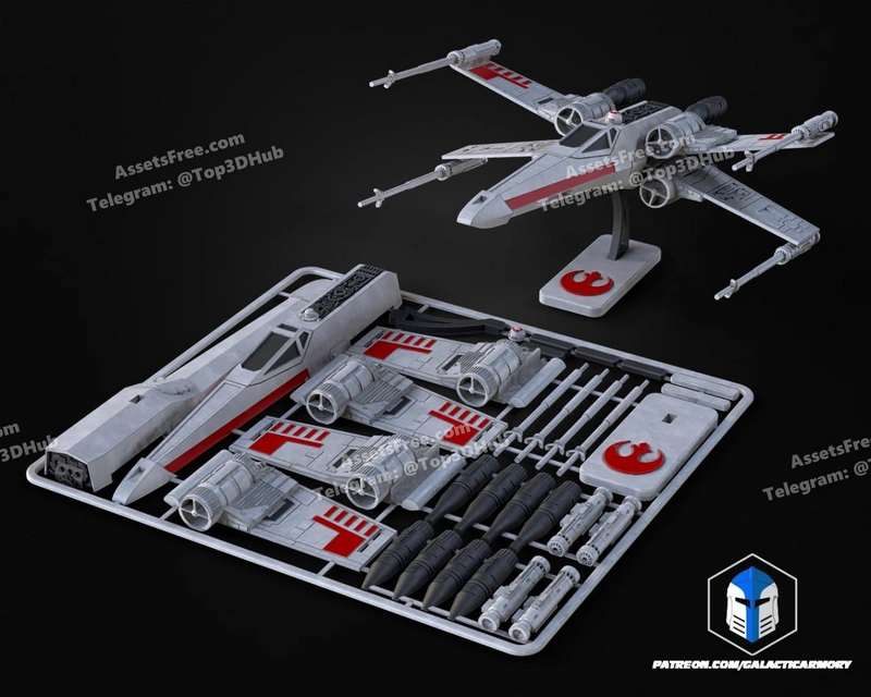 X wing kit card