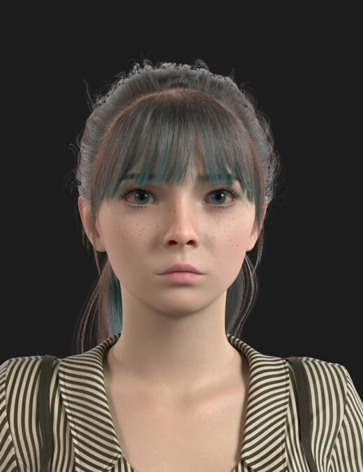 Xyz lib and cute hair bundle for genesis 9